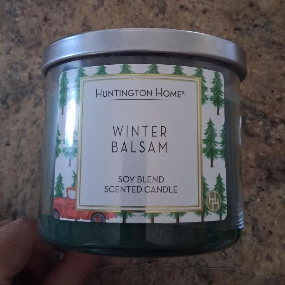 3 Wick Huntignton Home Balsam Fir Candle New